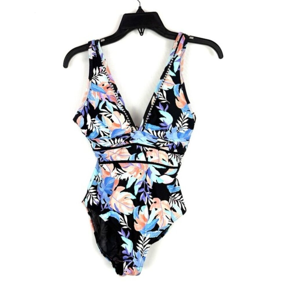 Sea Level Swim Women’s Multicolored Floral One Piece Swimsuit Size 6